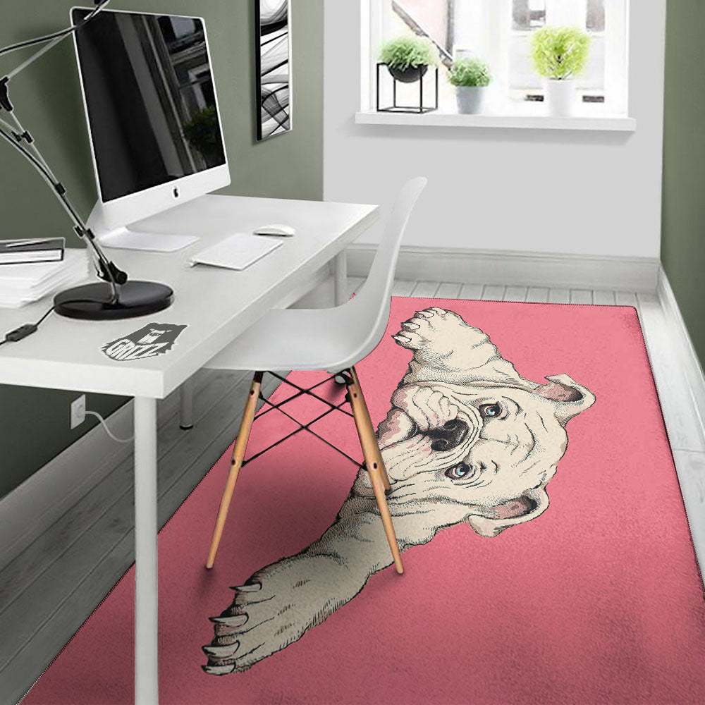 Portrait English Bulldog Print Floor Mat-grizzshop