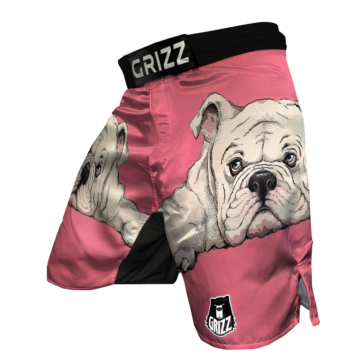Portrait English Bulldog Print MMA Shorts-grizzshop