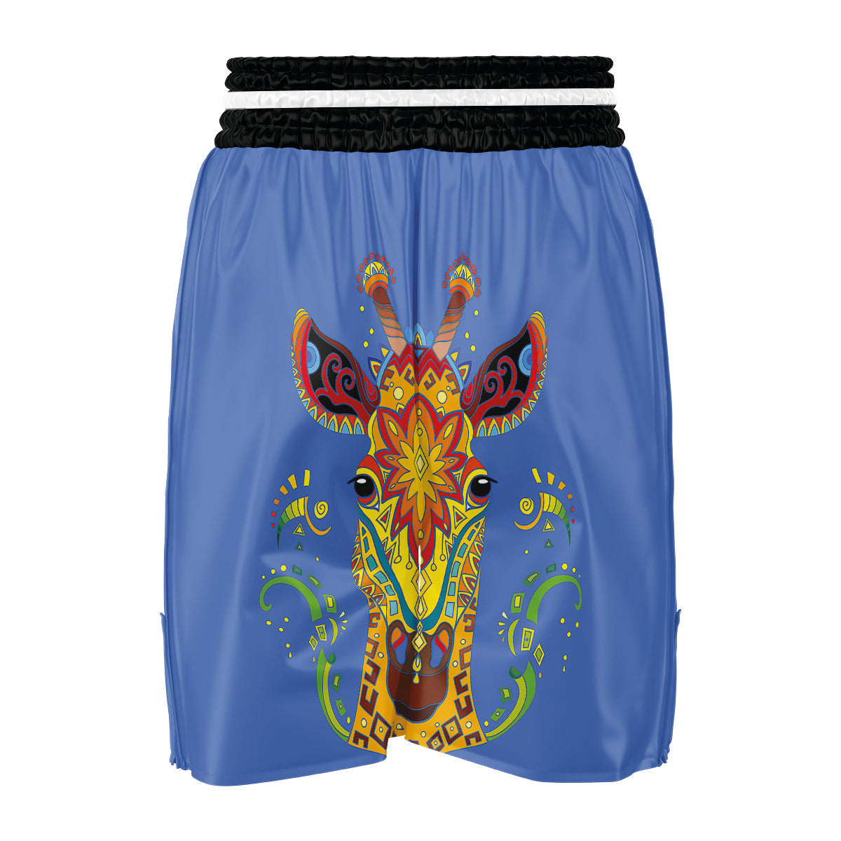 Portrait Giraffe Colorful Print Boxing Shorts-grizzshop