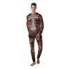 Portrait Hippo Print Men's Pajamas-grizzshop