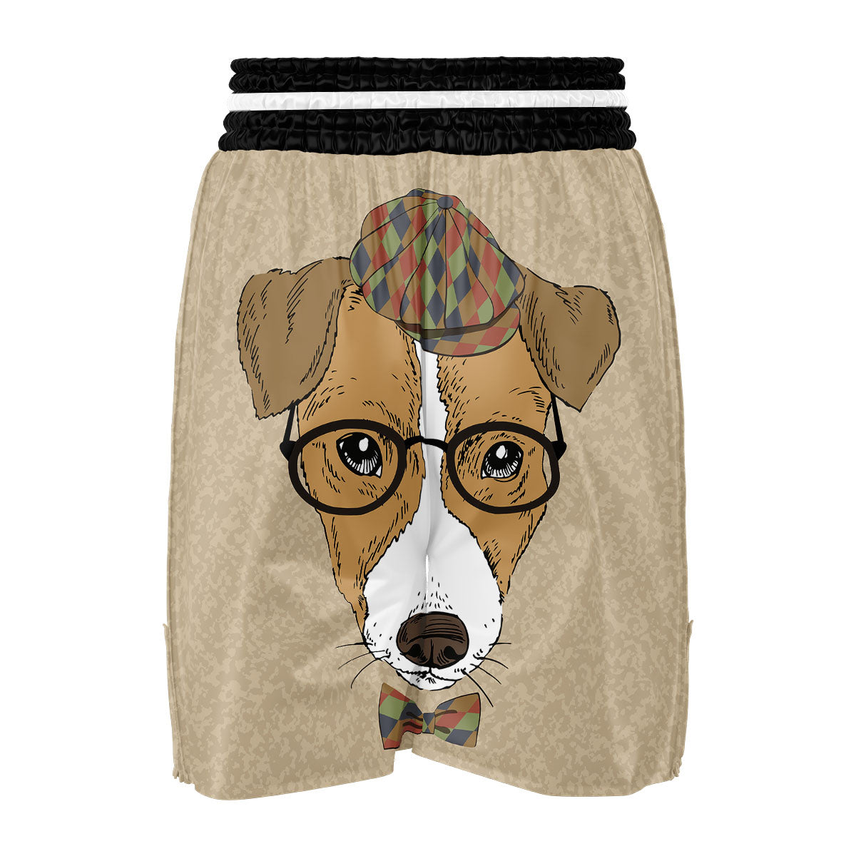 Portrait Jack Russell Terrier Print Boxing Shorts-grizzshop