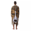 Portrait Jack Russell Terrier Print Men's Robe-grizzshop