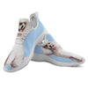 Portrait Poodle Print White Athletic Shoes-grizzshop