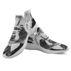 Portrait Raccoon Print White Athletic Shoes-grizzshop