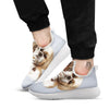 Portrait Shih Tzu Print White Athletic Shoes-grizzshop