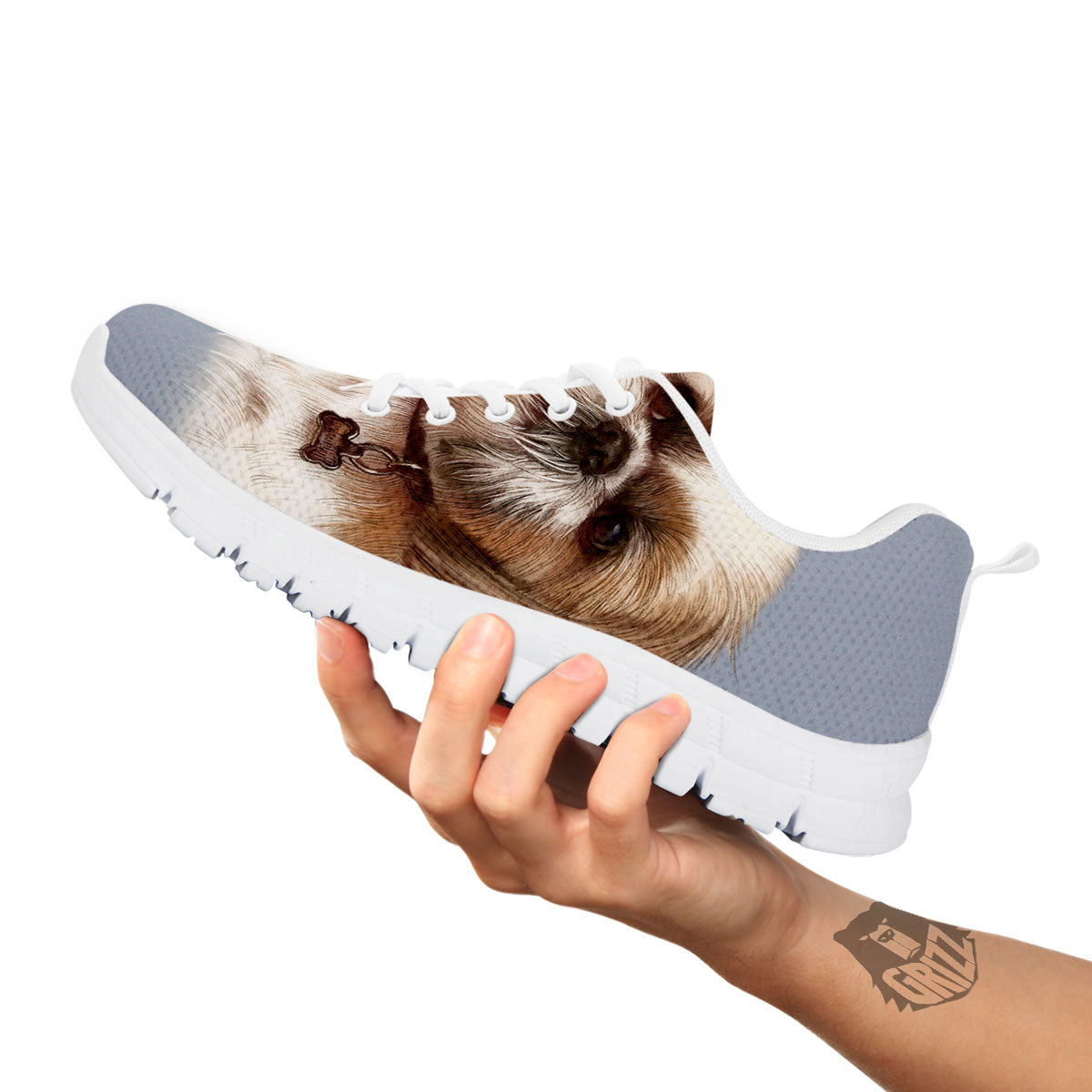 Portrait Shih Tzu Print White Sneaker-grizzshop