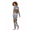 Portrait Shih Tzu Print Women's Pajamas-grizzshop