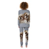 Portrait Shih Tzu Print Women's Pajamas-grizzshop