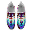 Portrait Siberian Husky Print White Athletic Shoes-grizzshop