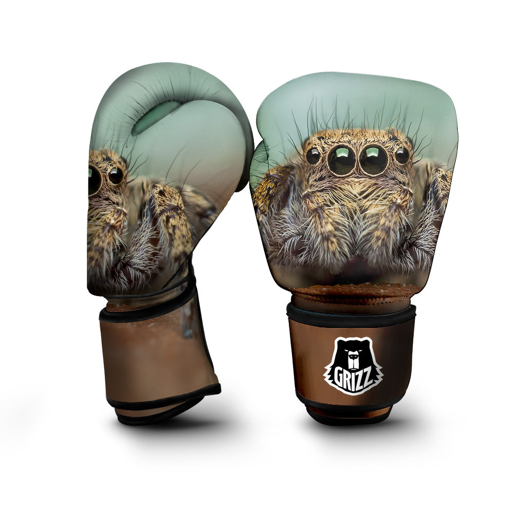 Portrait Spider Print Boxing Gloves-grizzshop