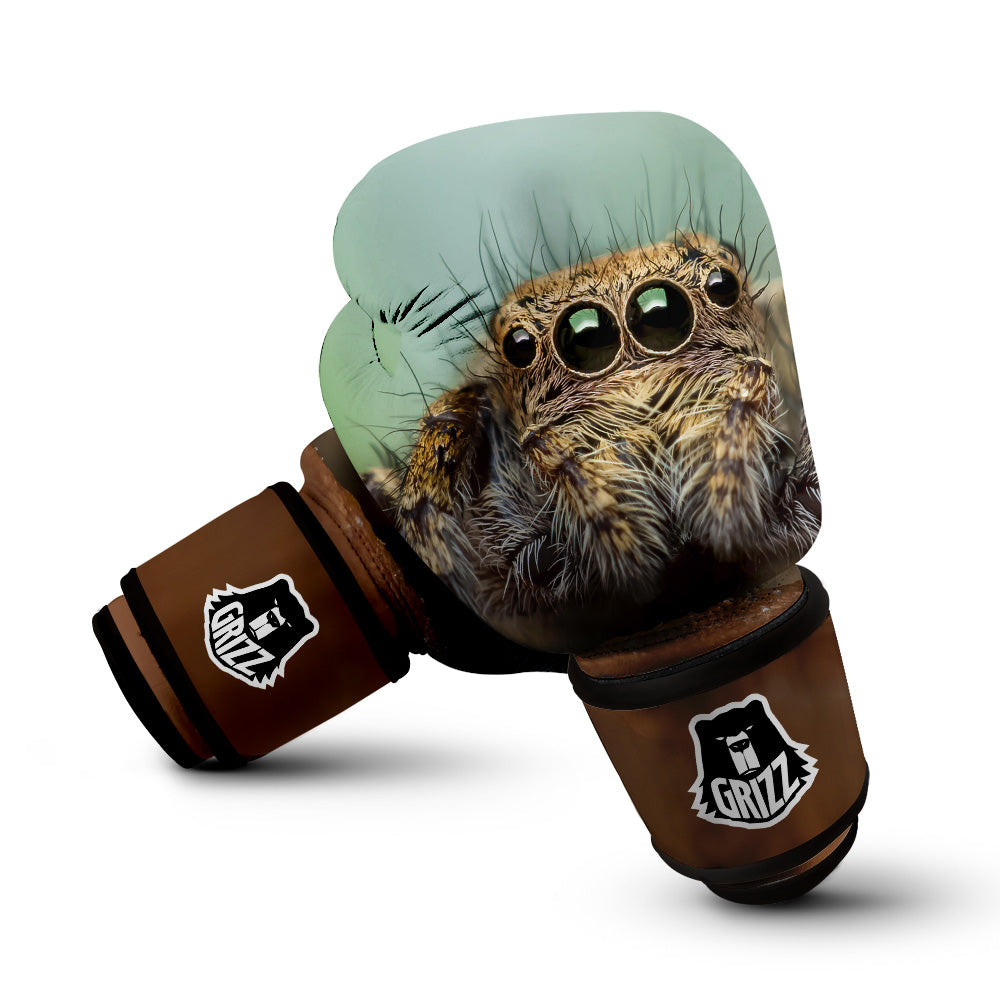 Portrait Spider Print Boxing Gloves-grizzshop