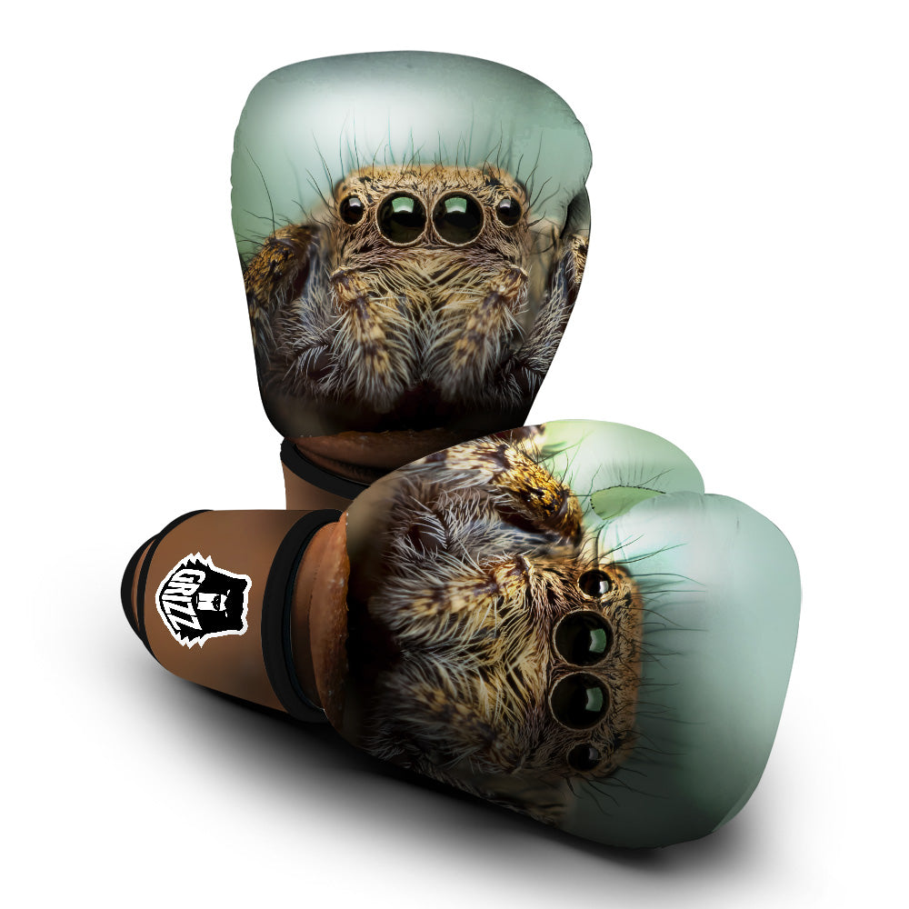 Portrait Spider Print Boxing Gloves-grizzshop