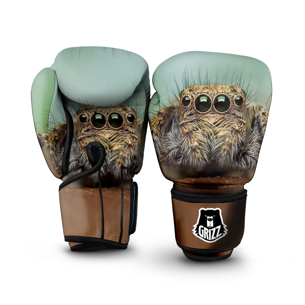 Portrait Spider Print Boxing Gloves-grizzshop