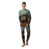 Portrait Spider Print Men's Pajamas-grizzshop