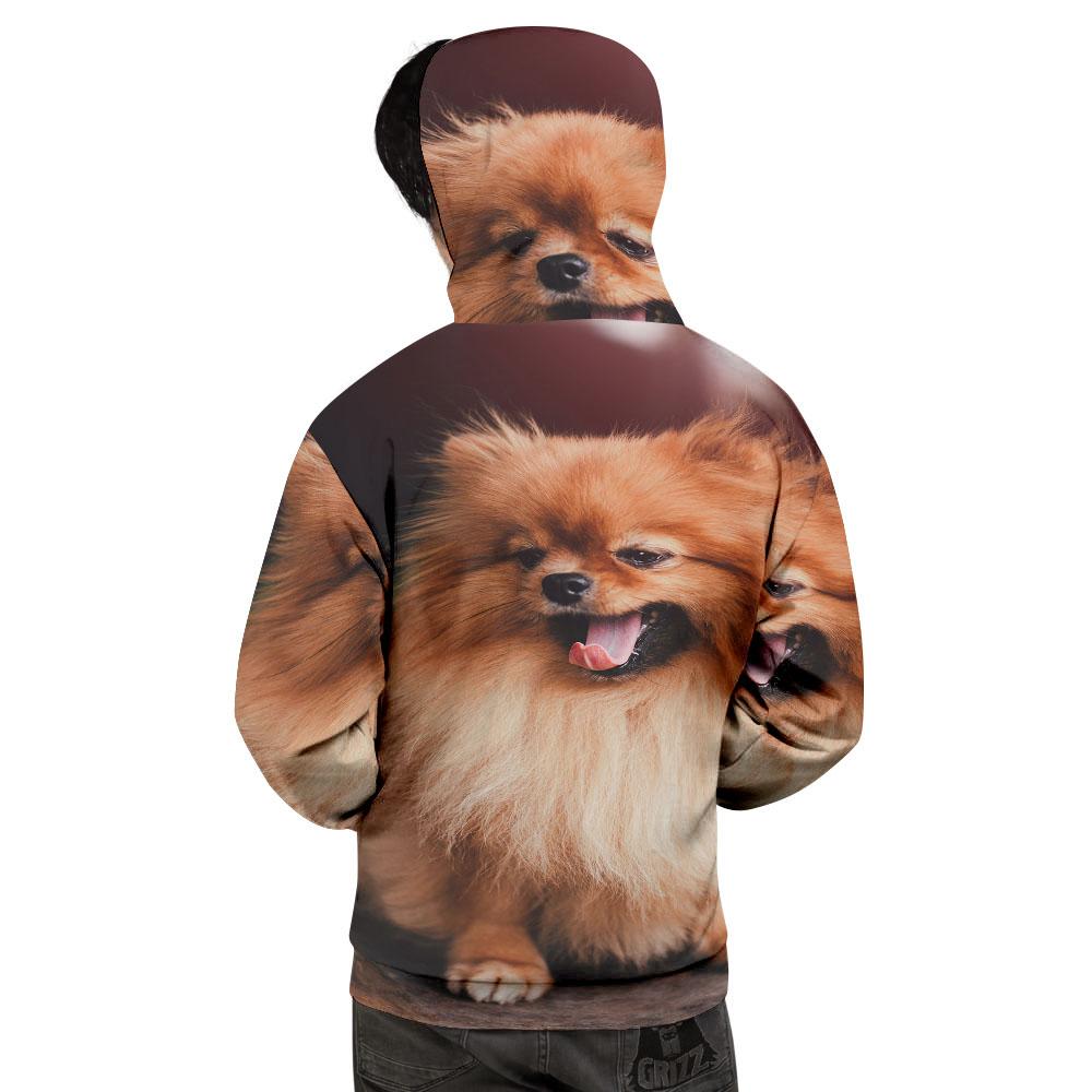 Portrait Vintage Pomeranian Men's Hoodie-grizzshop