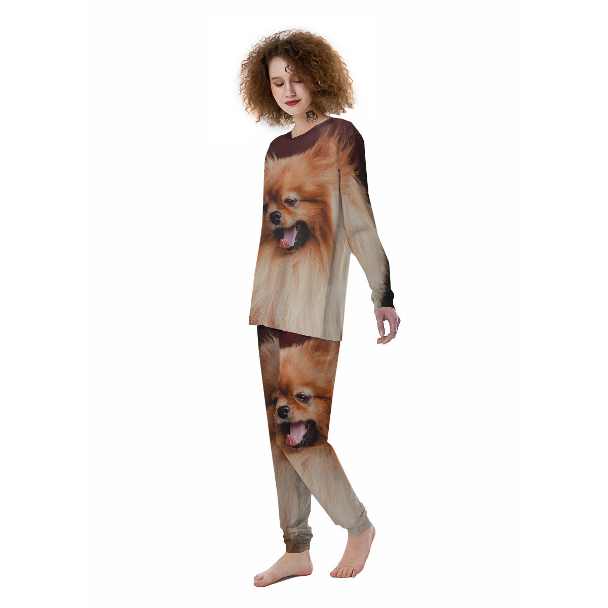 Portrait Vintage Pomeranian Women's Pajamas-grizzshop