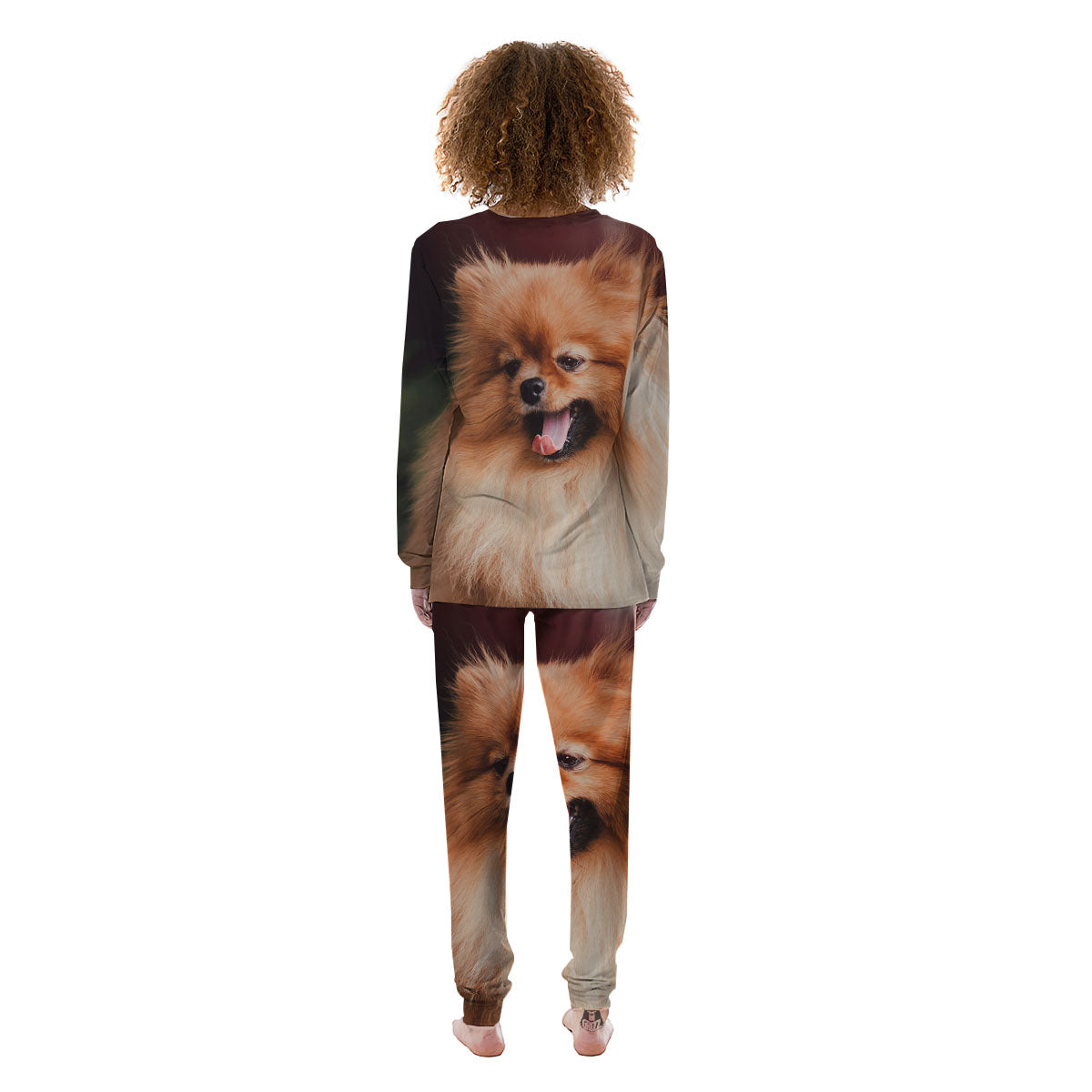 Portrait Vintage Pomeranian Women's Pajamas-grizzshop