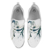 Portrait White Horse Print White Athletic Shoes-grizzshop