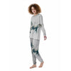 Portrait White Horse Print Women's Pajamas-grizzshop