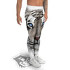 Portrait White Tiger Print Men's Leggings-grizzshop