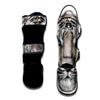 Portrait White Tiger Print Muay Thai Shin Guards-grizzshop