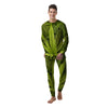 Pot Leaf Green Print Men's Pajamas-grizzshop