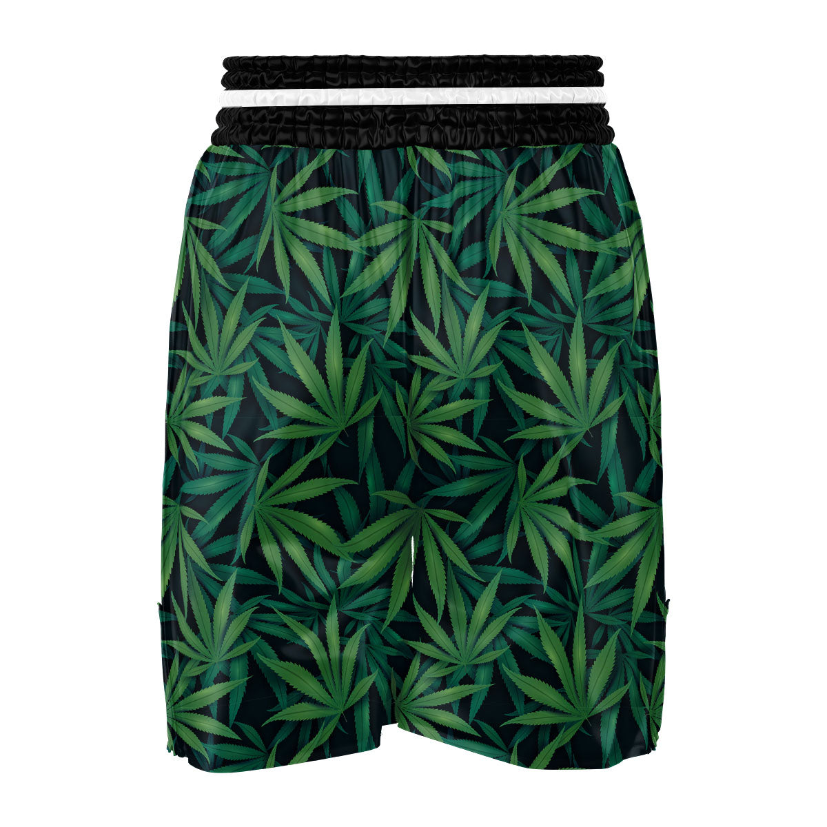 Pot Leaf Print Pattern Boxing Shorts-grizzshop