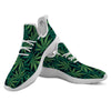 Pot Leaf Print Pattern White Athletic Shoes-grizzshop