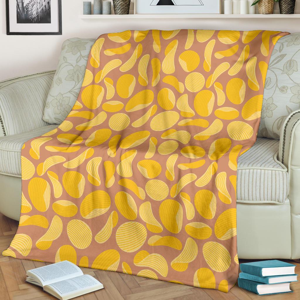 Potato Chip Pattern Print Blanket-grizzshop