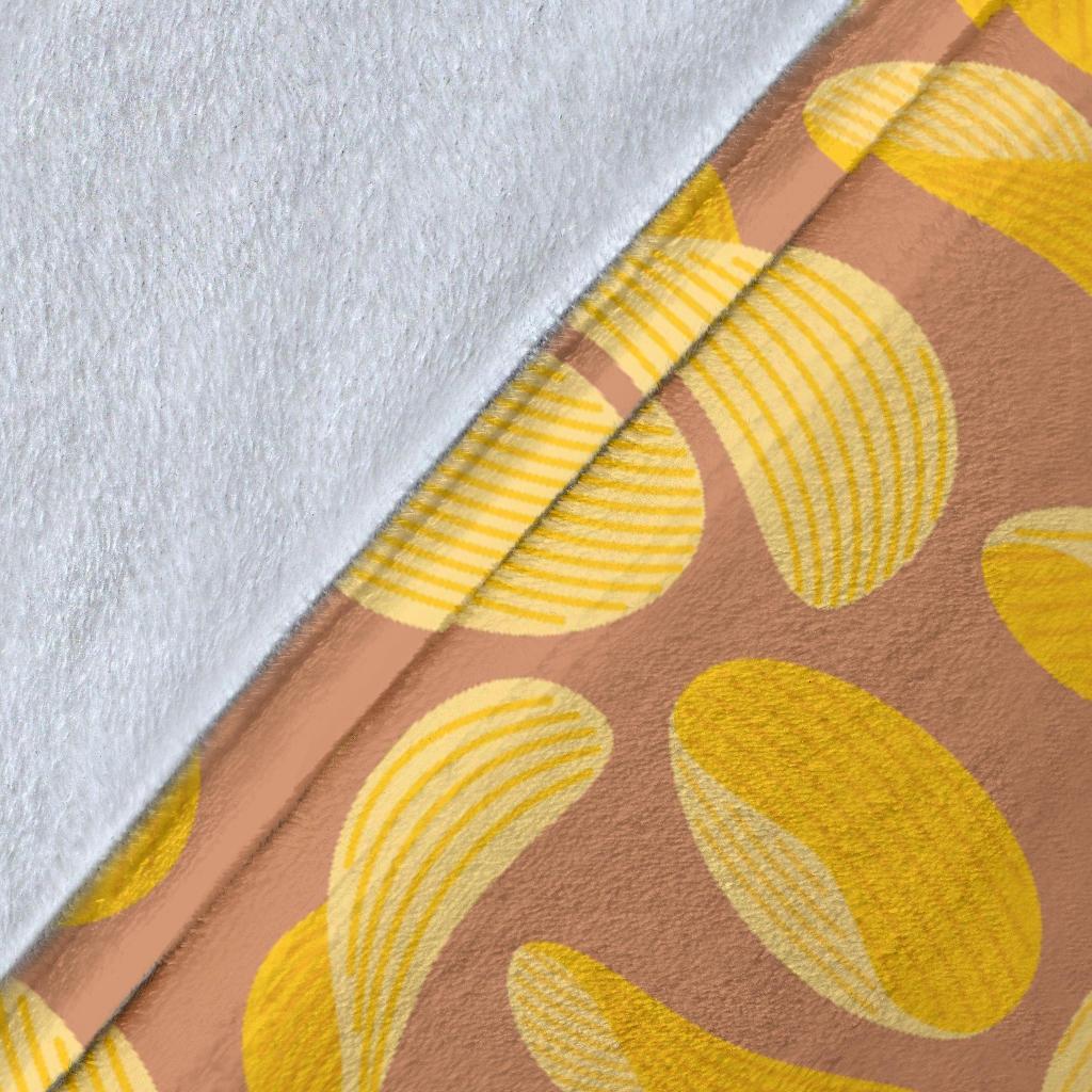 Potato Chip Pattern Print Blanket-grizzshop