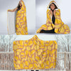 Potato Chip Pattern Print Hooded Blanket-grizzshop