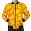 Potato Chip Pattern Print Men's Bomber Jacket-grizzshop