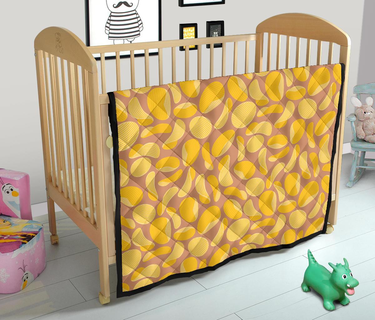 Potato Chip Pattern Print Quilt-grizzshop