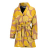 Potato Chip Pattern Print Women Long Robe-grizzshop