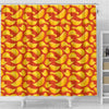 Potato Chip Print Pattern Bathroom Shower Curtain-grizzshop