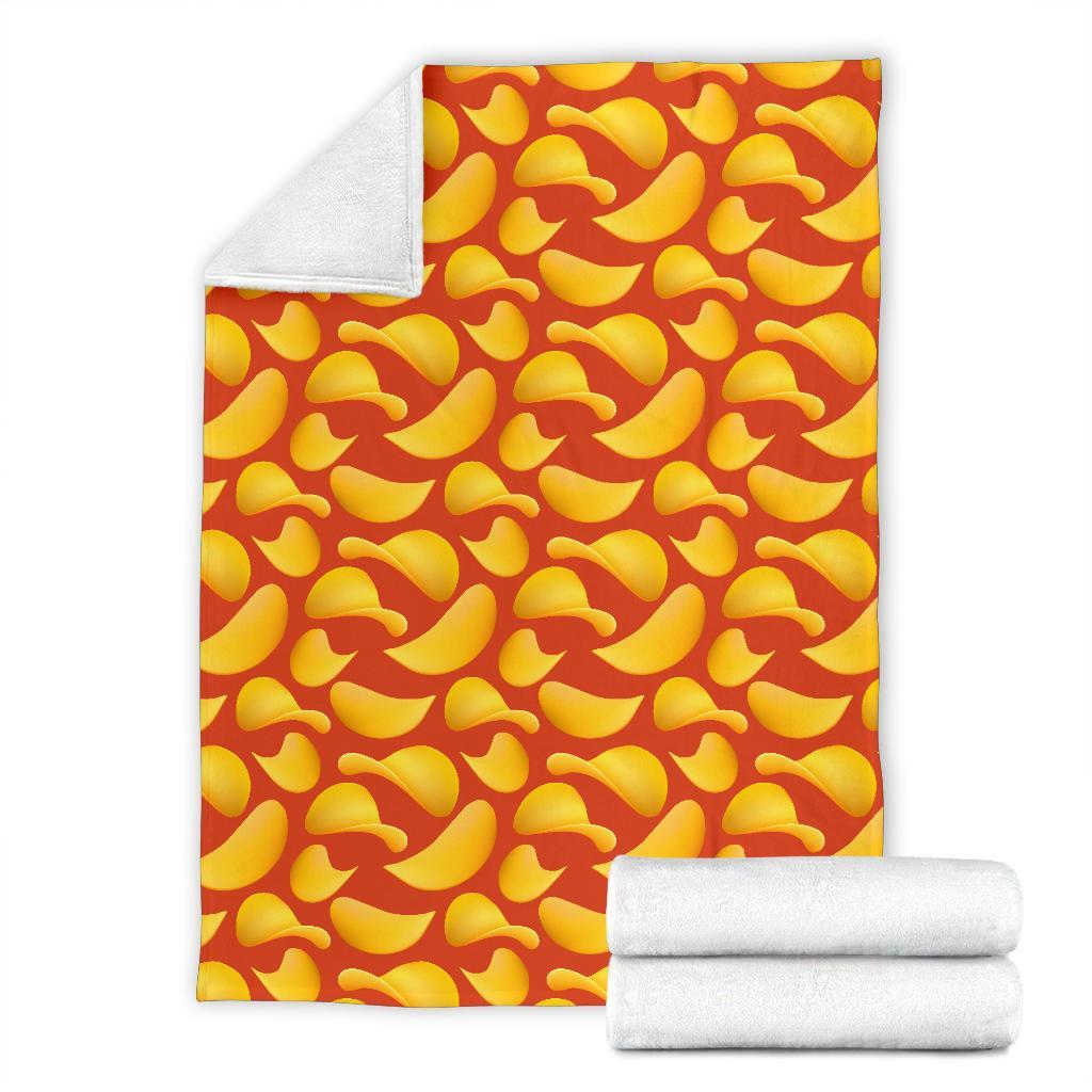 Potato Chip Print Pattern Blanket-grizzshop