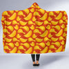Potato Chip Print Pattern Hooded Blanket-grizzshop