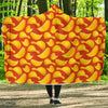 Potato Chip Print Pattern Hooded Blanket-grizzshop