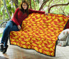 Potato Chip Print Pattern Quilt-grizzshop