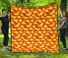 Potato Chip Print Pattern Quilt-grizzshop