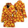 Potato Chip Print Pattern Women Long Robe-grizzshop