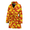 Potato Chip Print Pattern Women Long Robe-grizzshop