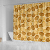 Potato Pattern Print Bathroom Shower Curtain-grizzshop