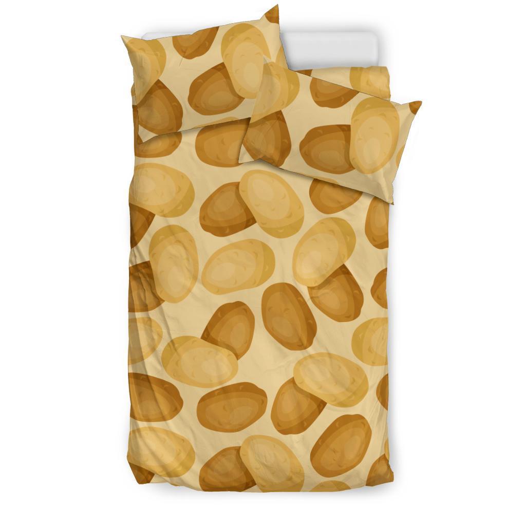 Potato Pattern Print Duvet Cover Bedding Set-grizzshop