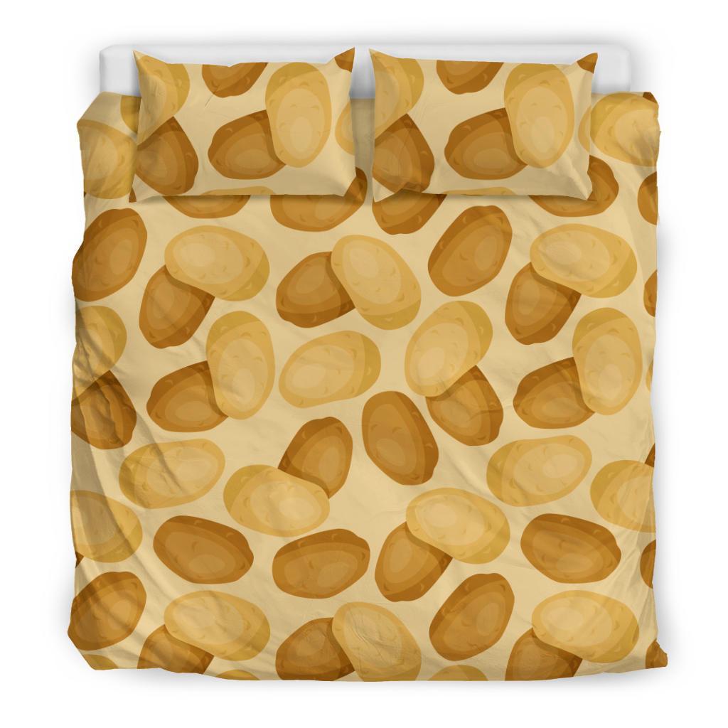 Potato Pattern Print Duvet Cover Bedding Set-grizzshop