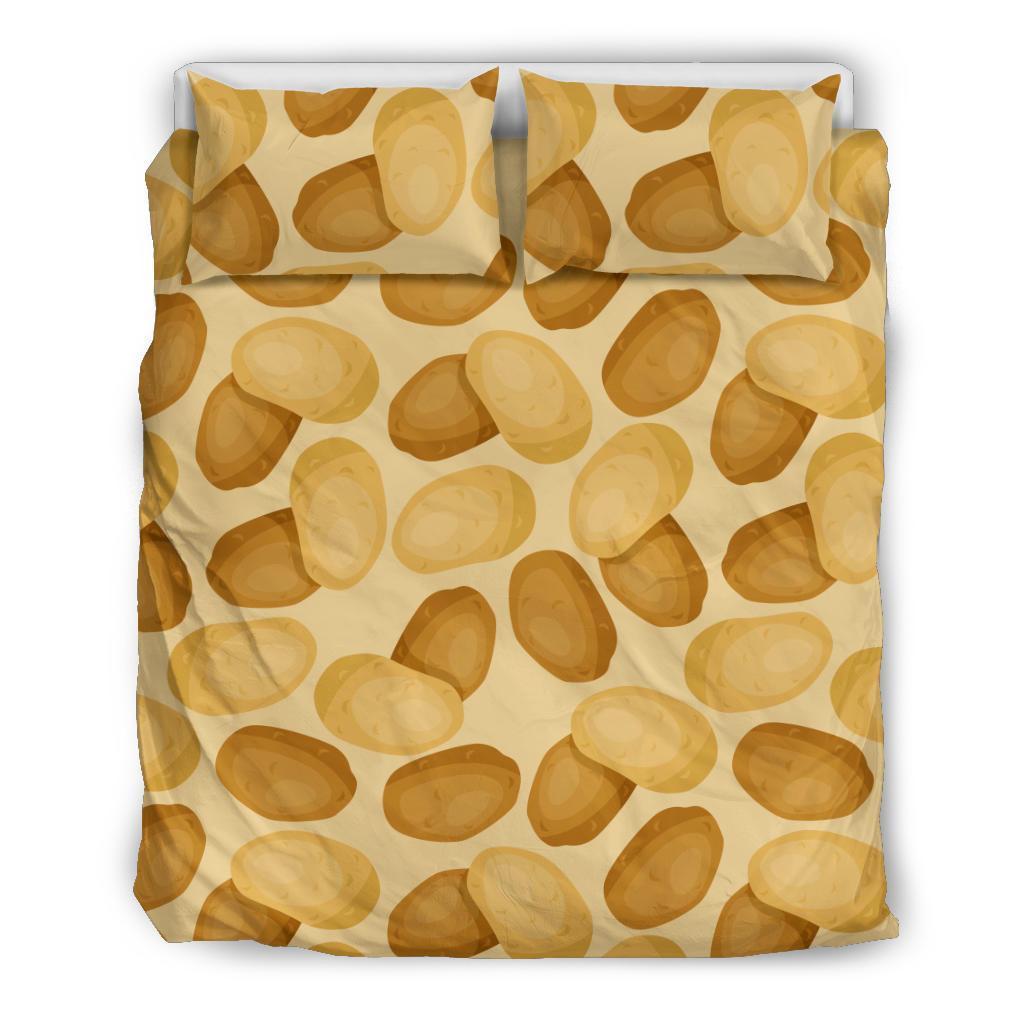 Potato Pattern Print Duvet Cover Bedding Set-grizzshop