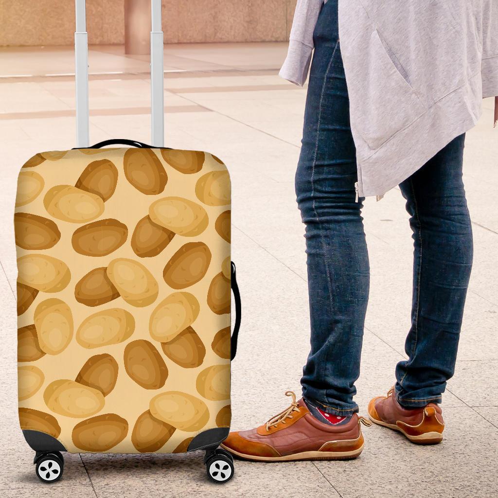 Potato Pattern Print Luggage Cover Protector-grizzshop