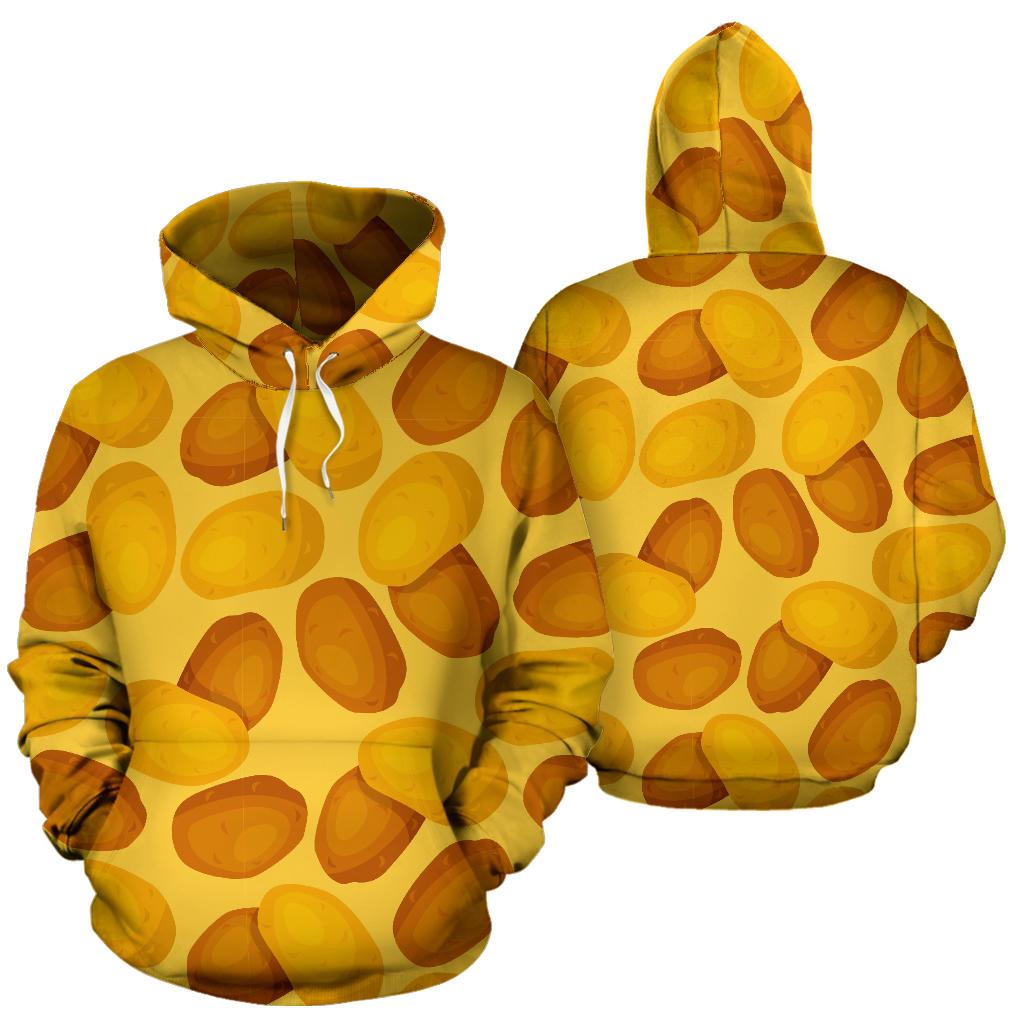 Potato Pattern Print Men Women Pullover Hoodie-grizzshop