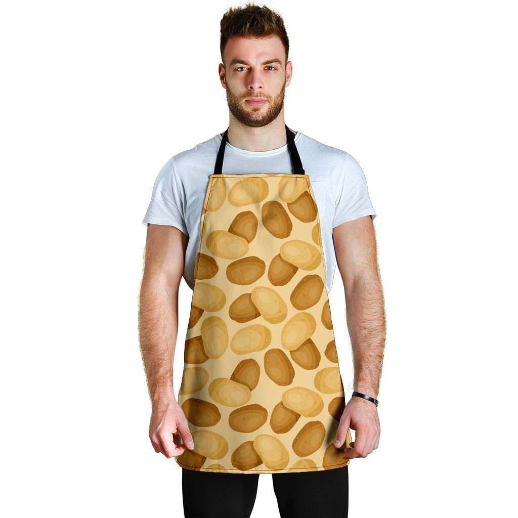 Potato Pattern Print Men's Apron-grizzshop