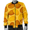 Potato Pattern Print Men's Bomber Jacket-grizzshop